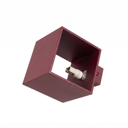 Applique Cube LED Bordeaux