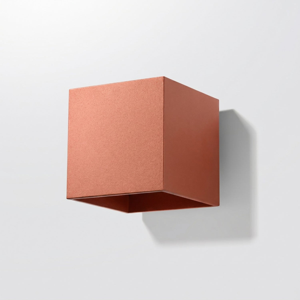 Applique Cube LED Ocre Rouge