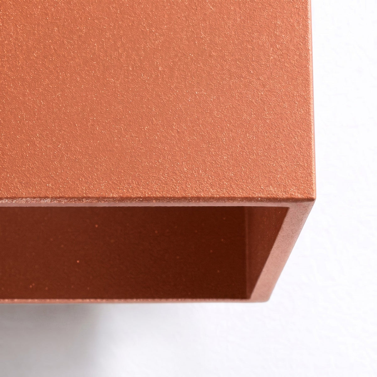Applique Cube LED Ocre Rouge