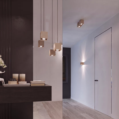 Applique Cube LED Taupe