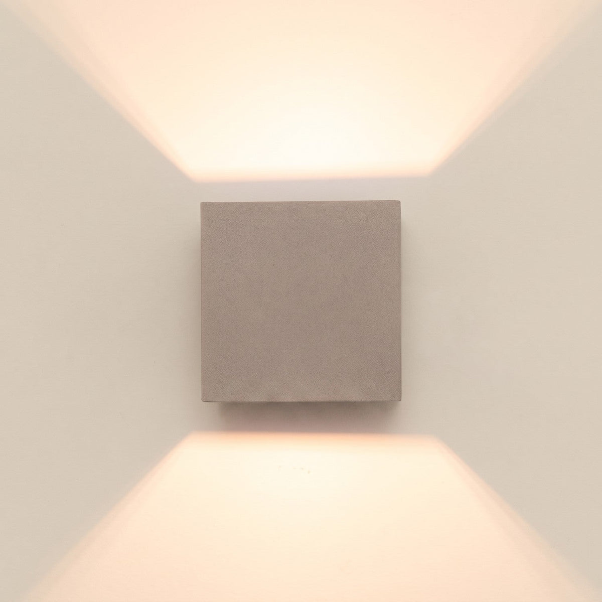 Applique Cube LED Taupe