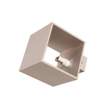 Applique Cube LED Taupe