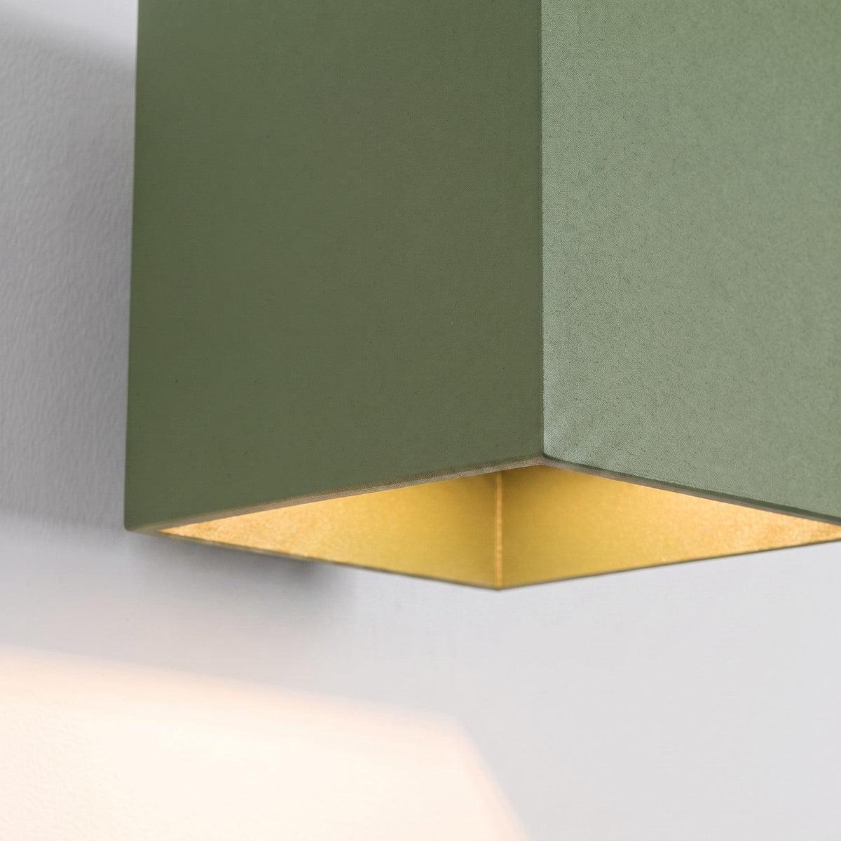 Applique Cube LED Vert Olive