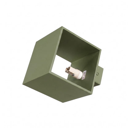 Applique Cube LED Vert Olive