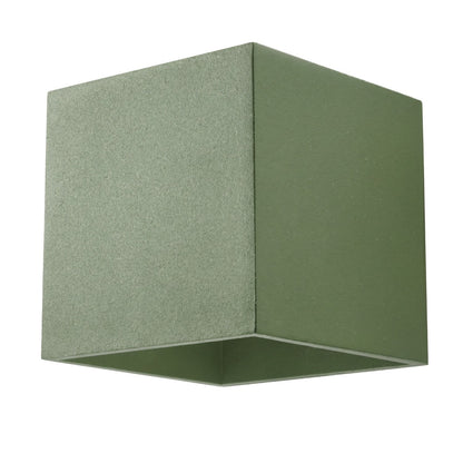 Applique Cube LED Vert Olive