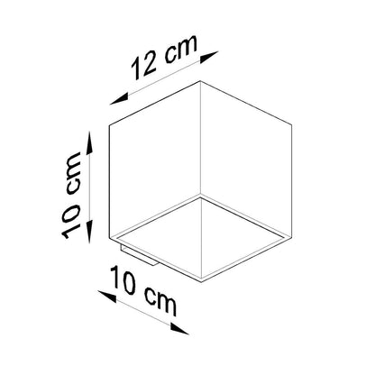 Applique Cube LED Vert Olive