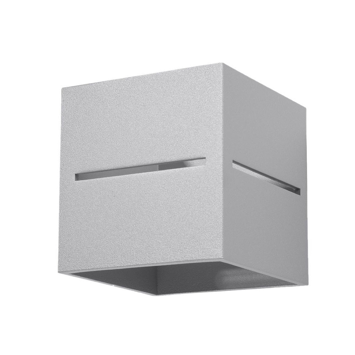 Applique Cube Ouvert Grise