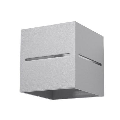 Applique Cube Ouvert Grise