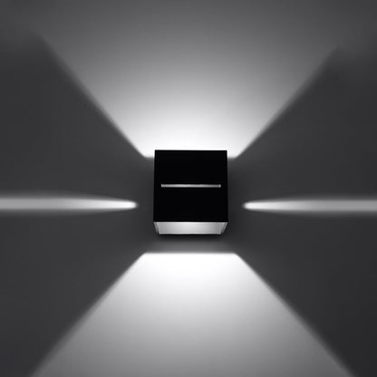 Applique Cube Ouvert Noire