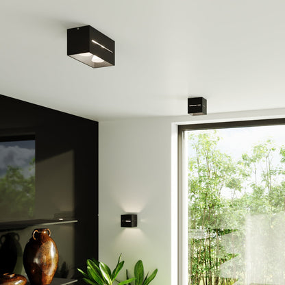 Applique Cube Ouvert Noire