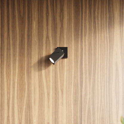 Applique Directionnelle Carrée LED Noire