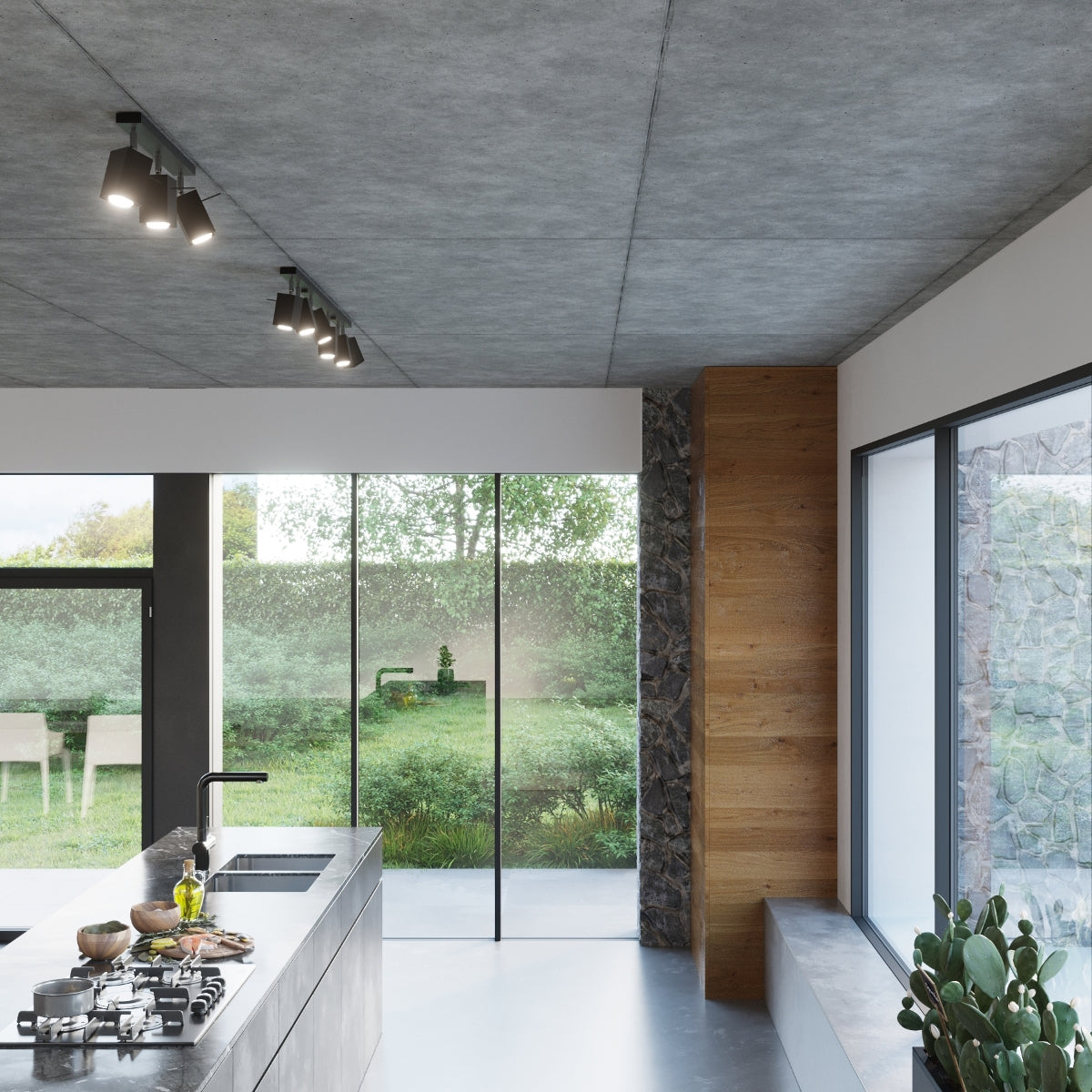 Applique Directionnelle Carrée LED Noire