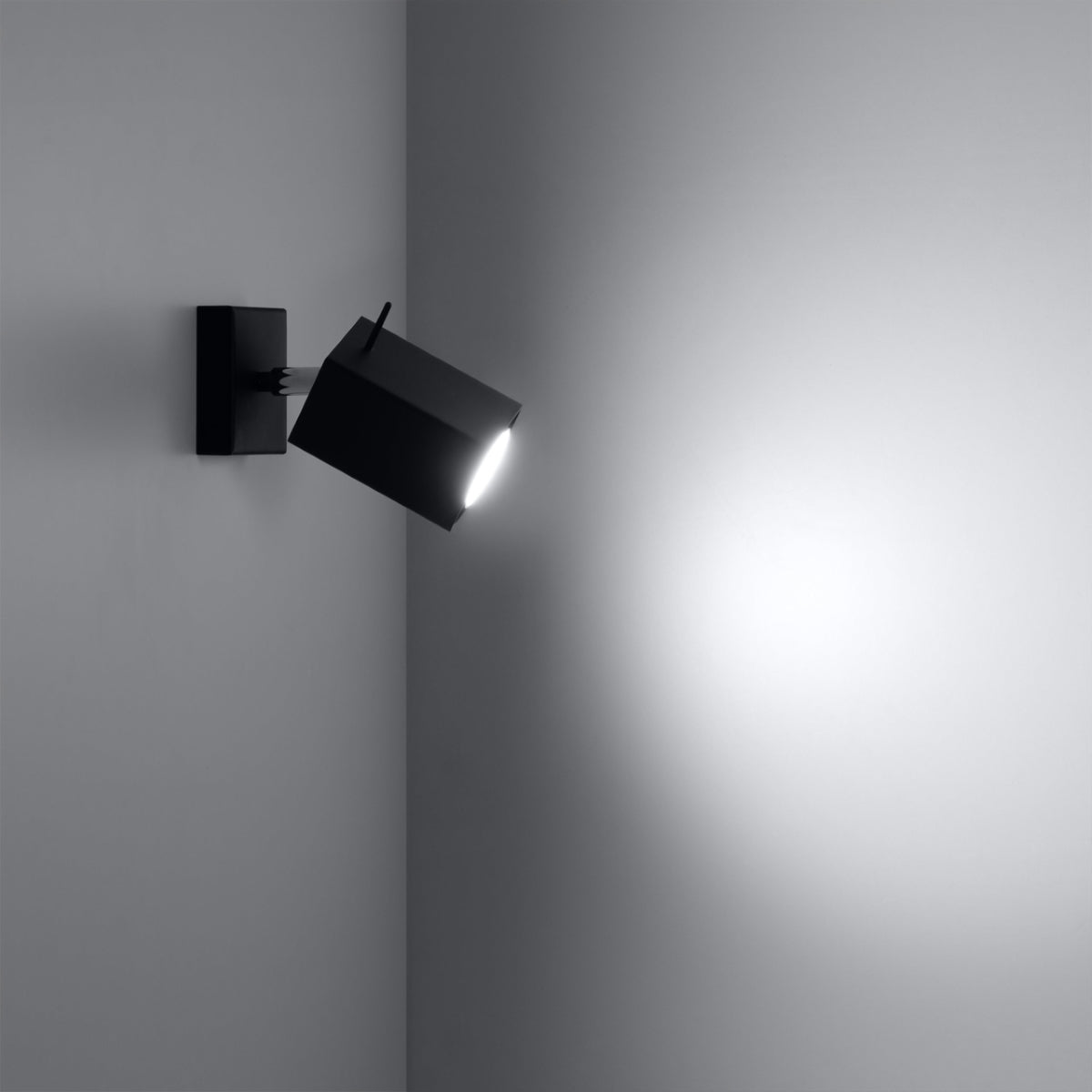 Applique Directionnelle Carrée LED Noire