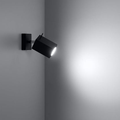 Applique Directionnelle Carrée LED Noire