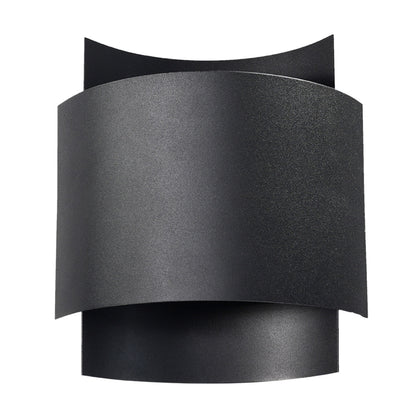 Applique Double Arc Acier Noir