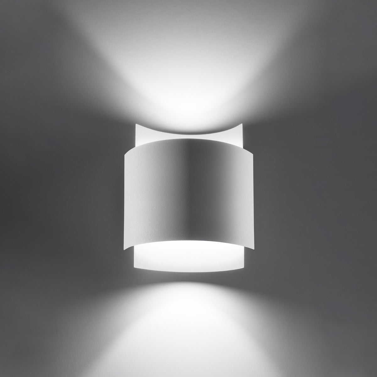 Applique Double Arc Métal Blanc