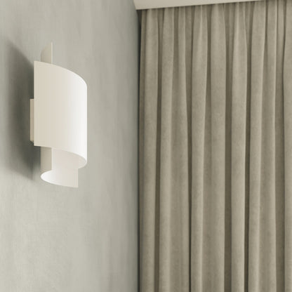 Applique Double Arc Métal Blanc