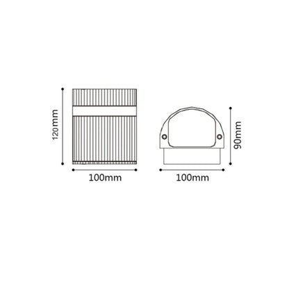 Applique Extérieure Cylindre LED IP65