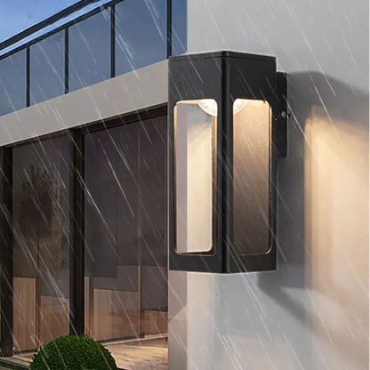 Applique Extérieure LED Alu Noire Haut/Bas