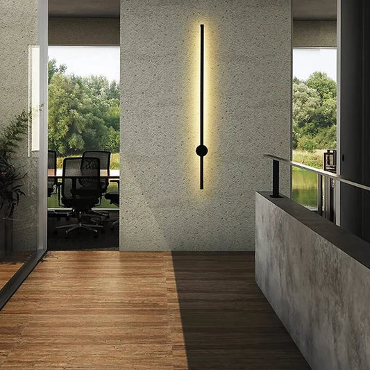 Applique Extérieure Linéaire LED Alu Noire IP65