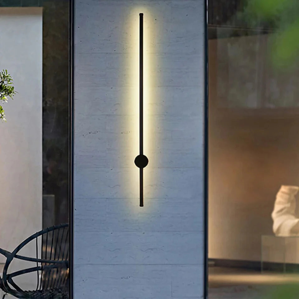 Applique Extérieure Linéaire LED Alu Noire IP65