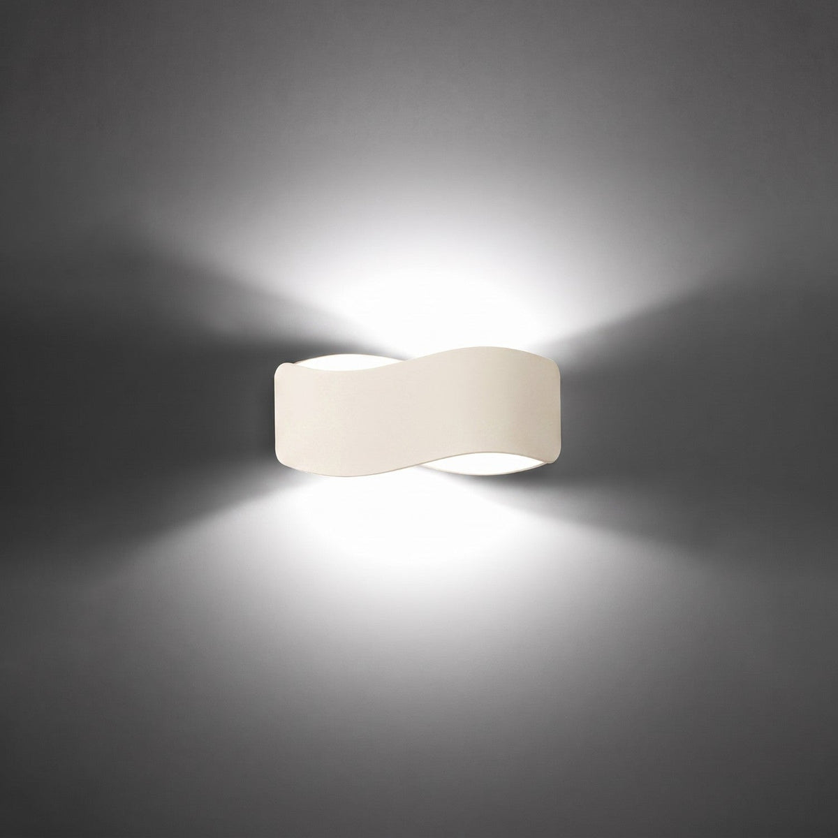 Applique Flux 30 Vague Acier Beige