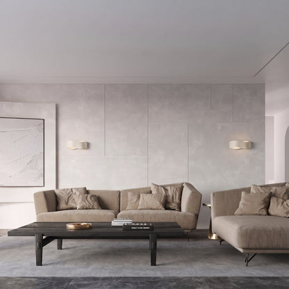 Applique Flux 30 Vague Acier Beige