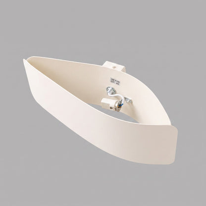 Applique Flux 30 Vague Acier Beige