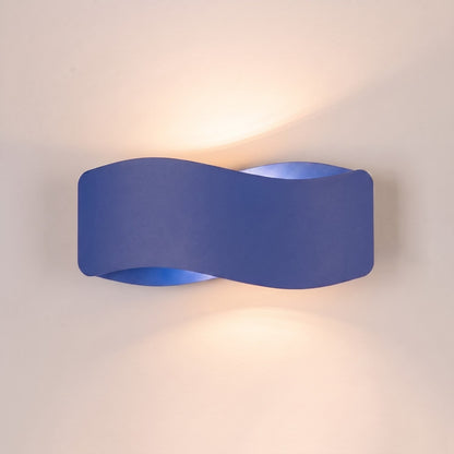 Applique Flux 30 Vague Acier Bleu Outremer