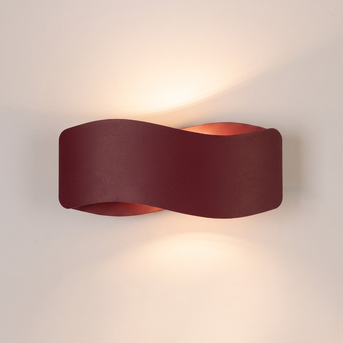 Applique Flux 30 Vague Acier Bordeaux