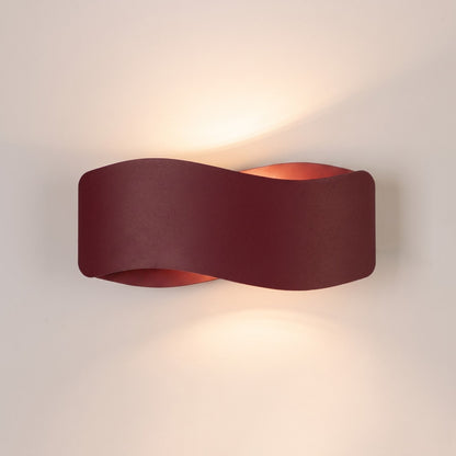 Applique Flux 30 Vague Acier Bordeaux