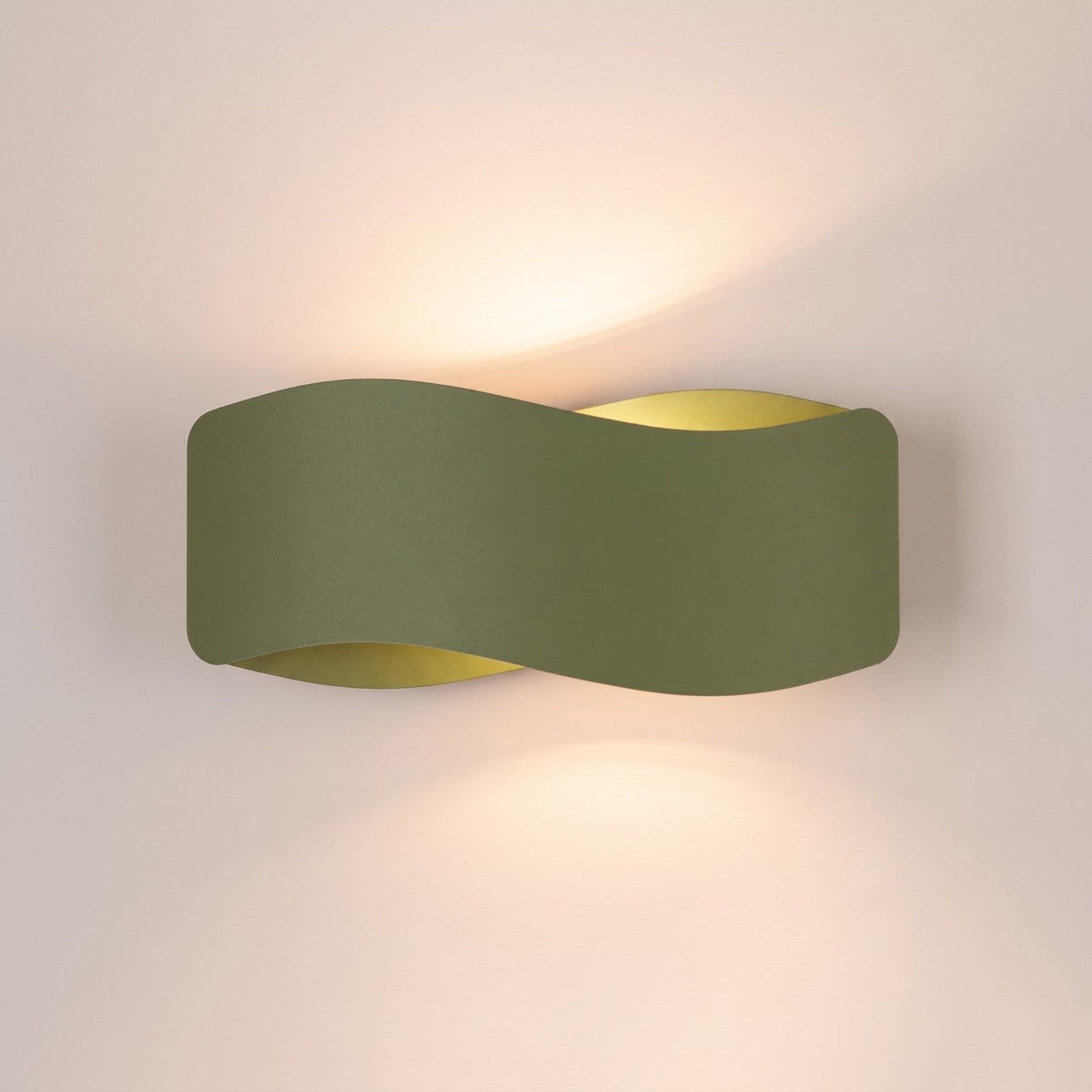 Applique Flux 30 Vague Acier Vert Olive