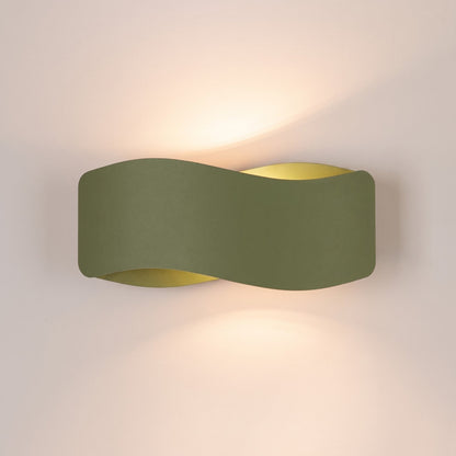 Applique Flux 30 Vague Acier Vert Olive