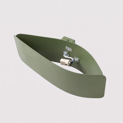 Applique Flux 30 Vague Acier Vert Olive
