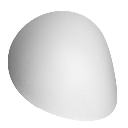 Applique Ombre Douce Galet Métal Blanc Mat