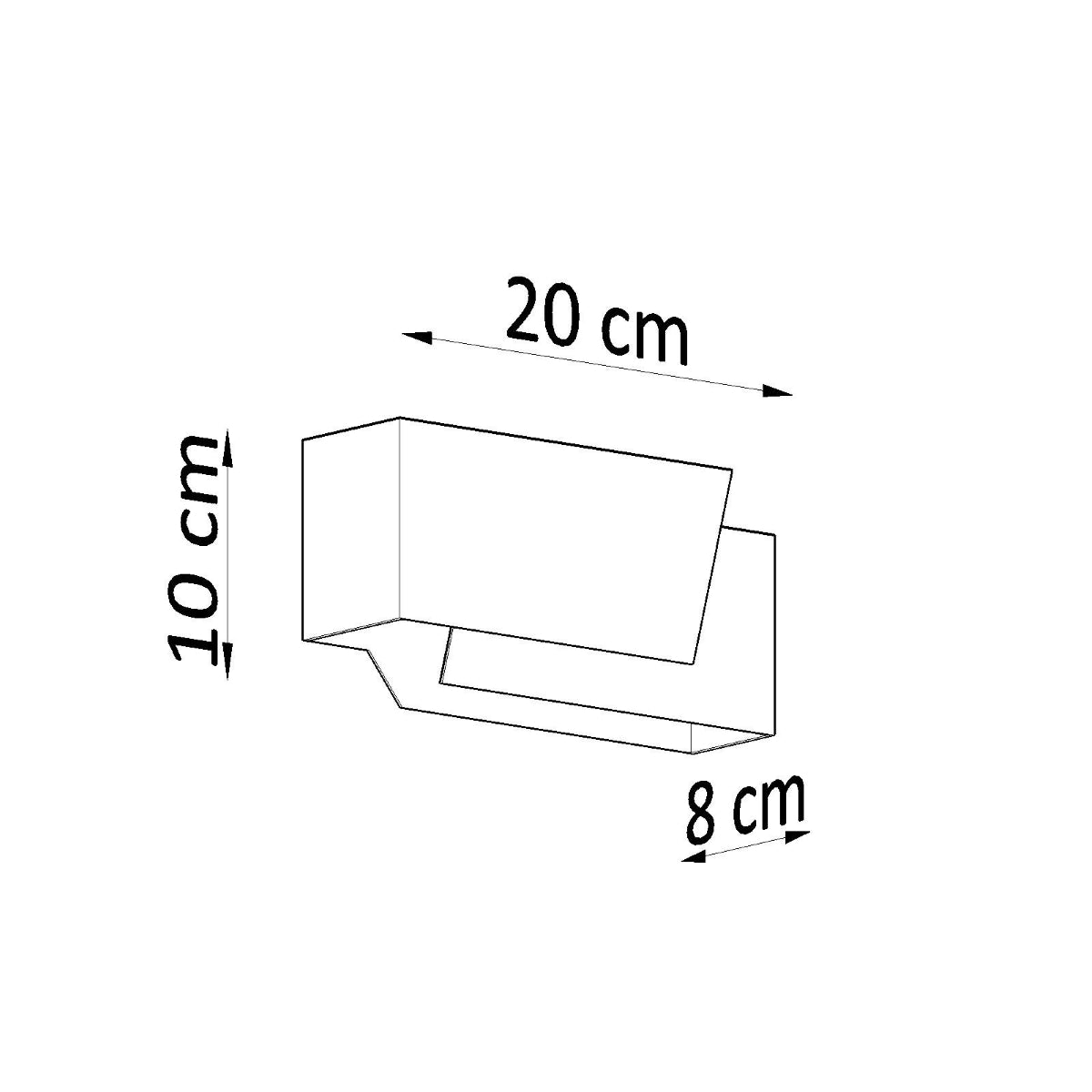 Applique Géométrique 3D Blanche