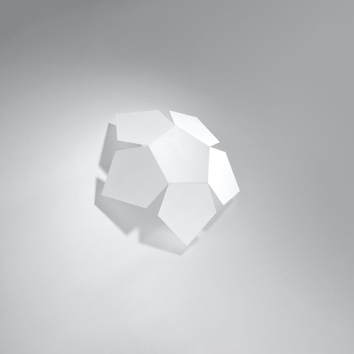 Applique Géométrique Pentagone Blanche
