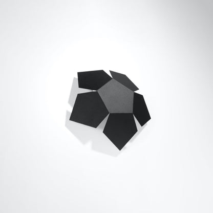 Applique Géométrique Pentagone Noire