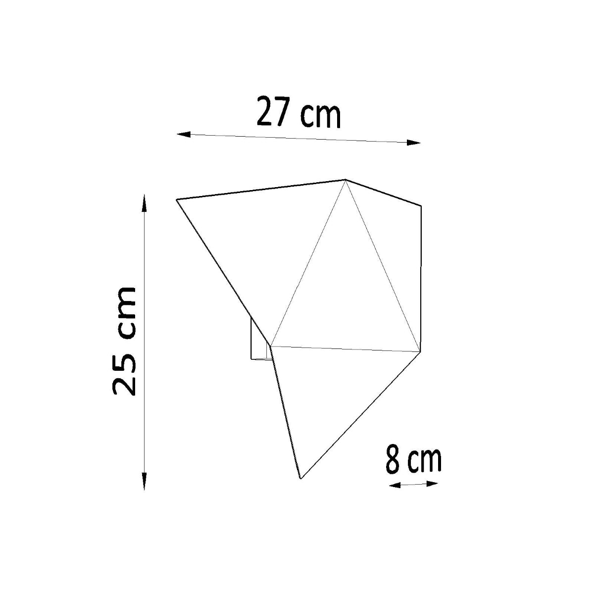 Applique Géométrique Triangle Noire
