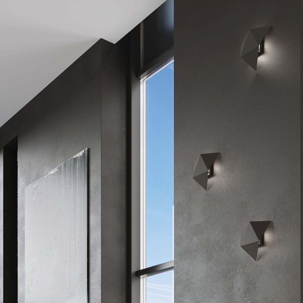 Applique Géométrique Triangle Noire