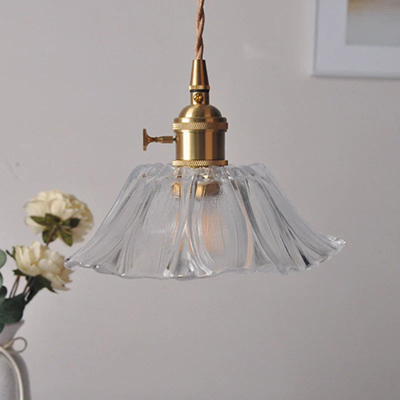 Applique Rétro Laiton Doré à Abat-jour Blanc