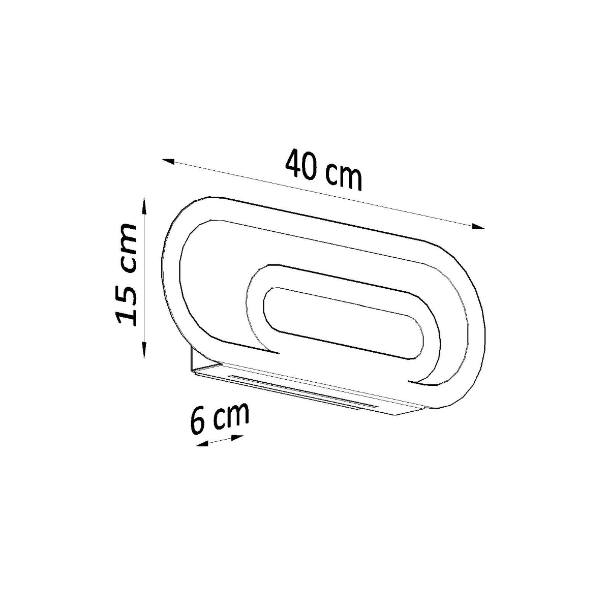 Applique Ligne Pure Acier Blanc