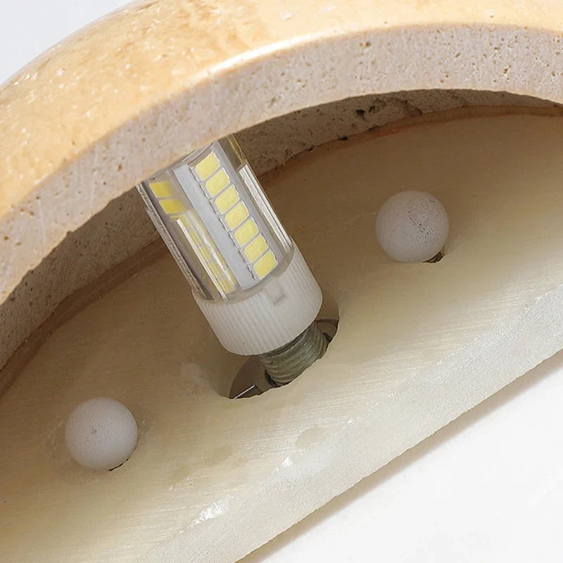 Applique Semi-Circulaire en Marbre LED