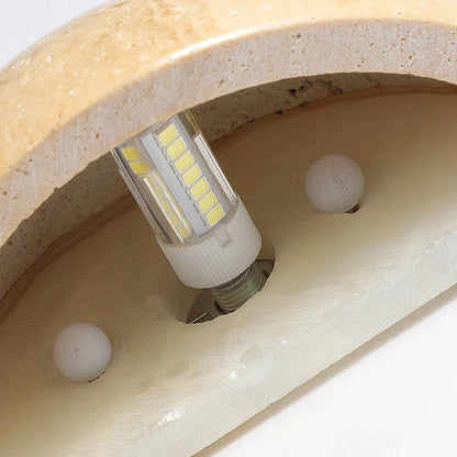 Applique Semi-Circulaire en Marbre LED