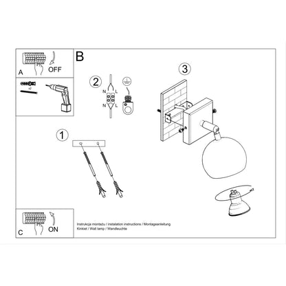 Applique Oculaire Spot Orientable Blanche