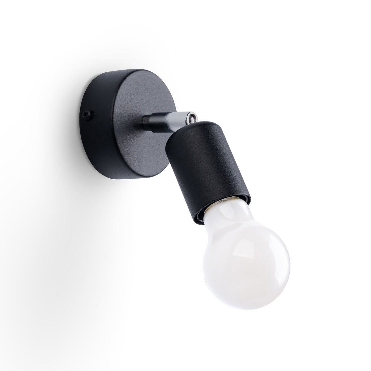 Applique Orientable Spot Minimaliste Acier Noir
