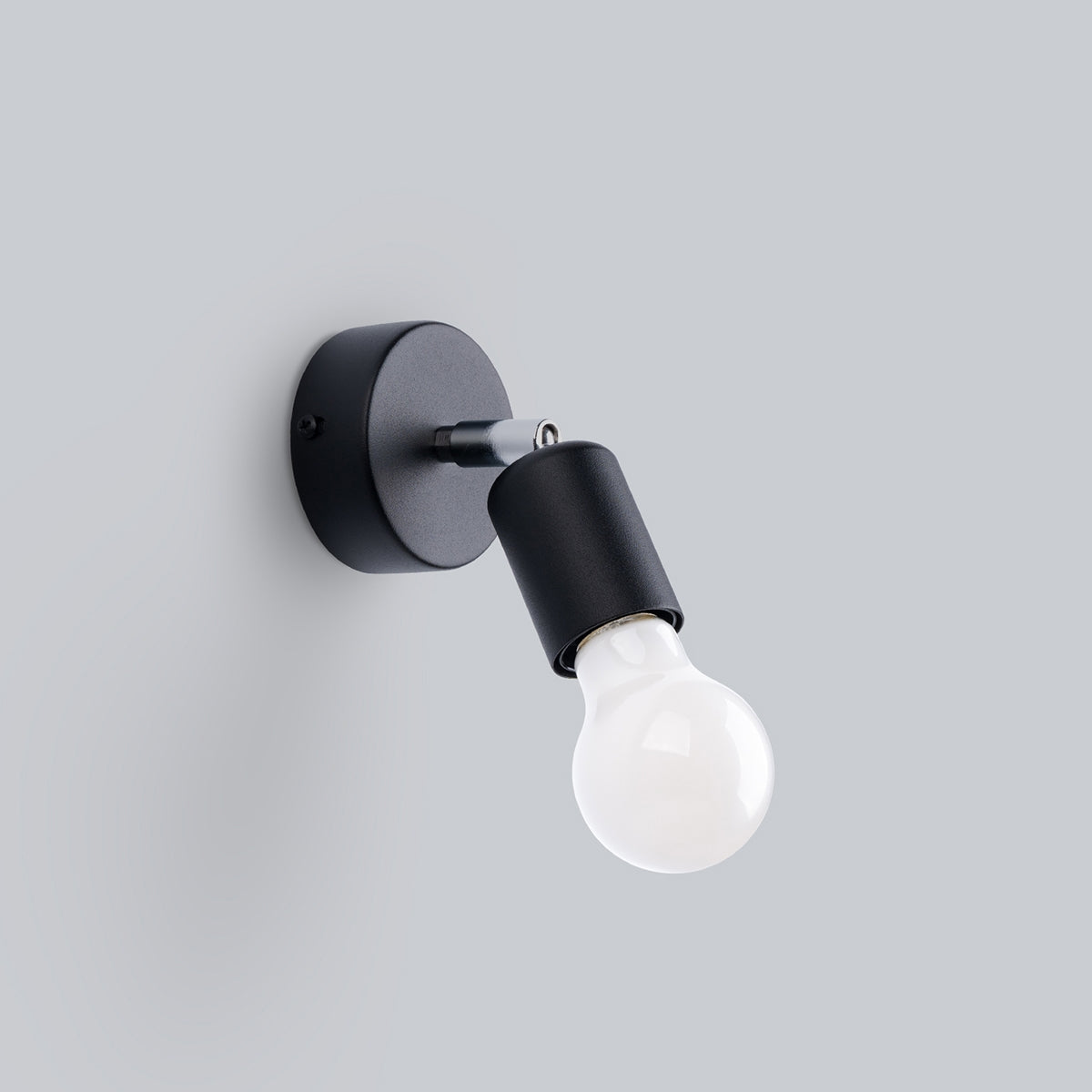 Applique Orientable Spot Minimaliste Acier Noir
