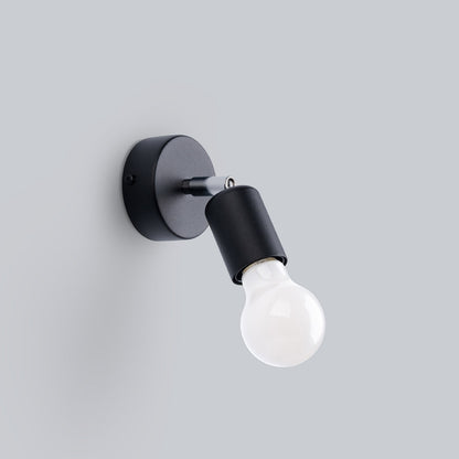 Applique Orientable Spot Minimaliste Acier Noir