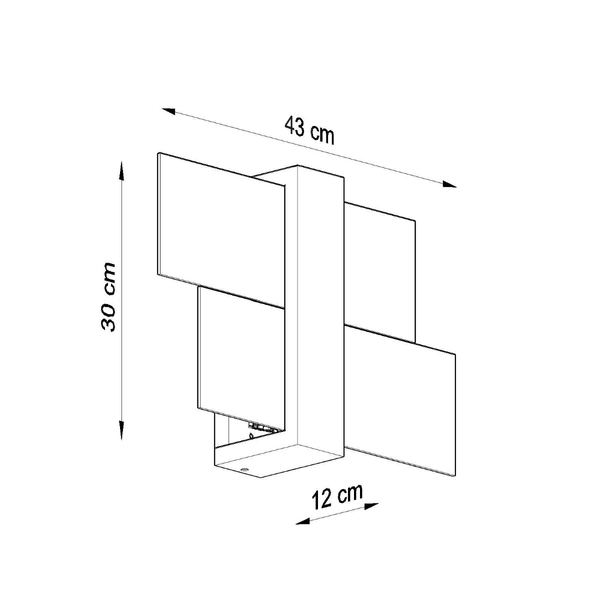 Applique Panneaux Horizontal Blanche