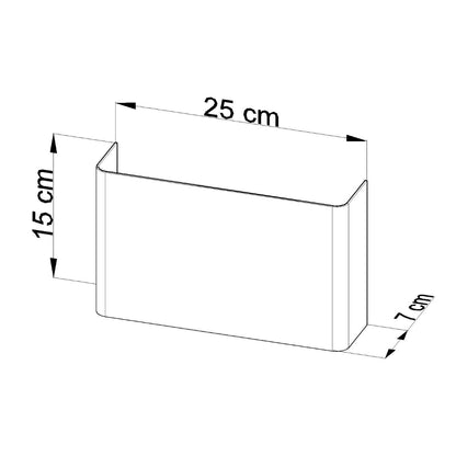 Applique Plaque Minimaliste Blanche